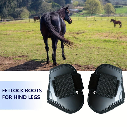 2 Pairs Durable Horse Leg and Hoof Protectors for Jumping