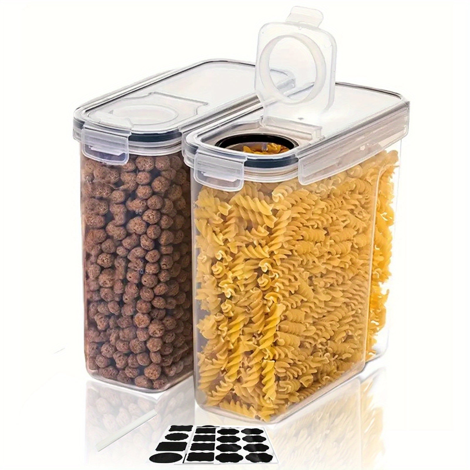 4 Pack Cereal Storage Container Set BPA Plastic Airtight Food Storage Containers