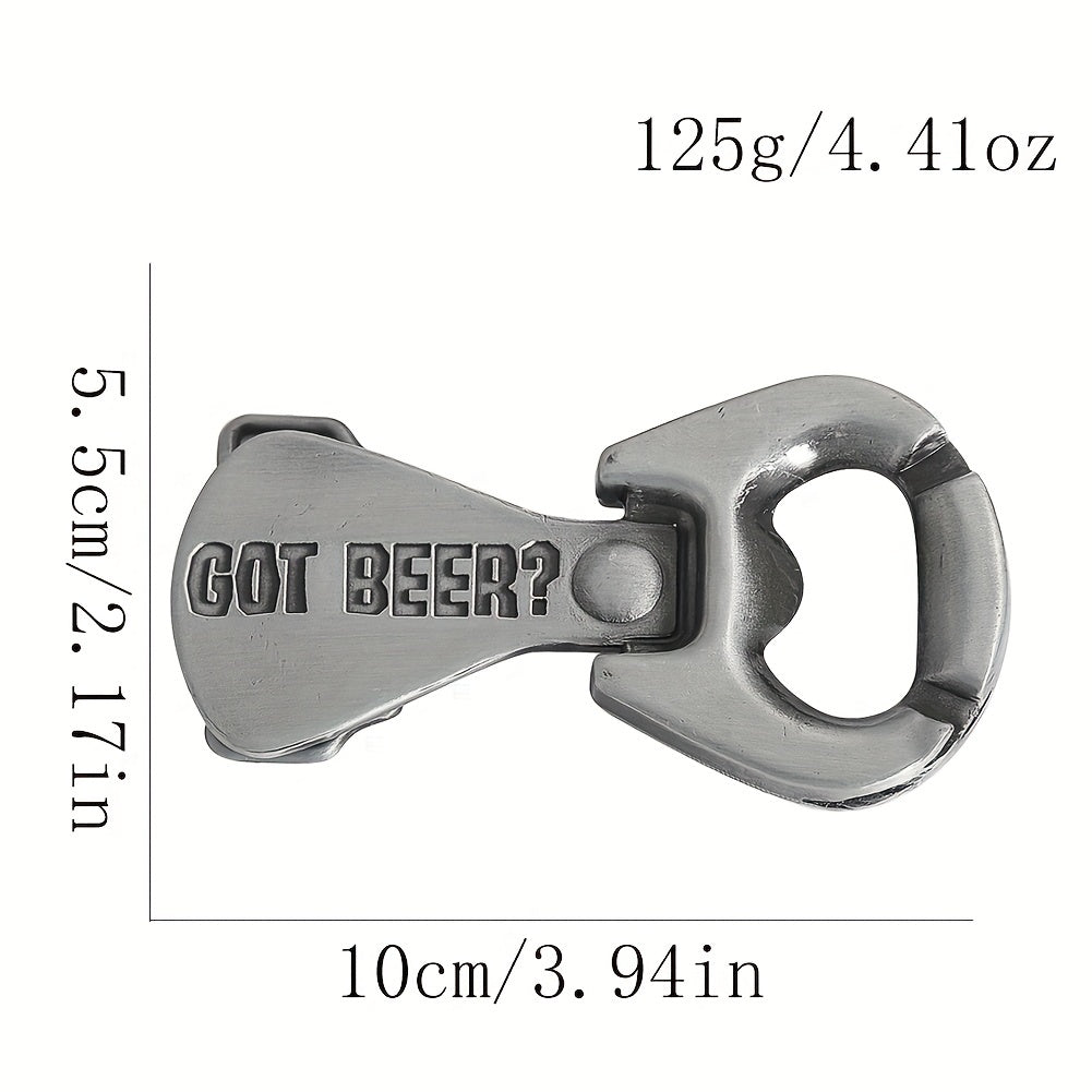 3D Stereoscopic Cans Pull Ring Beer Zinc Alloy Metal Belt Buckle