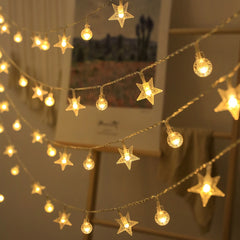 Warm Star Bubble Lamp String Yard Light 6 56ft 14 76ft Waterproof