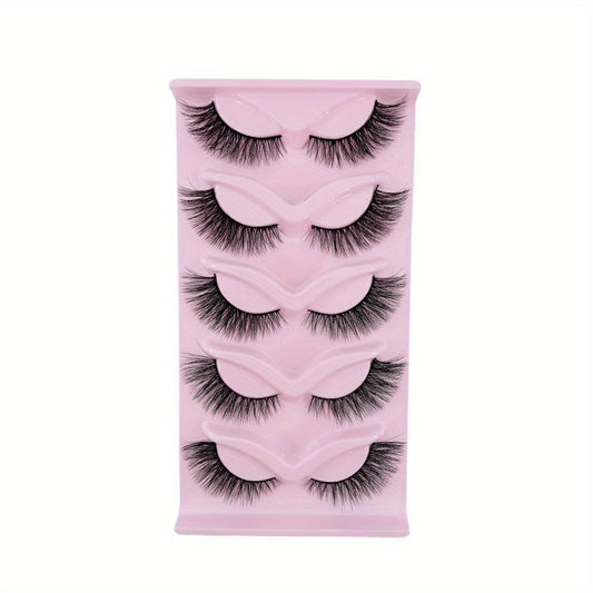 Long Fluffy Thick Cat Eye Lashes for Volume and Lengthening
