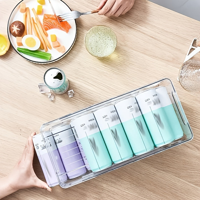 Fridge Beverage Storage Box Can Filling Sort Rack Drawer Organizer