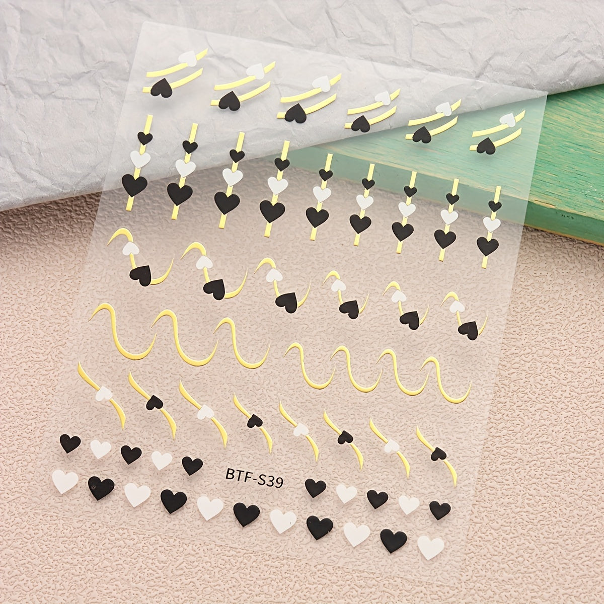 3 Sheets French Line Nail Stickers Self Adhesive Nail Decal