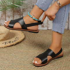 Women's Flat Sandals Open Toe Slip On Slingback Beach Sandals