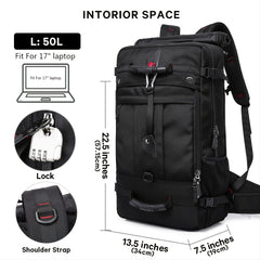 Men's Casual KAKA Large Capacity Waterproof Climbing Laptop Backpack