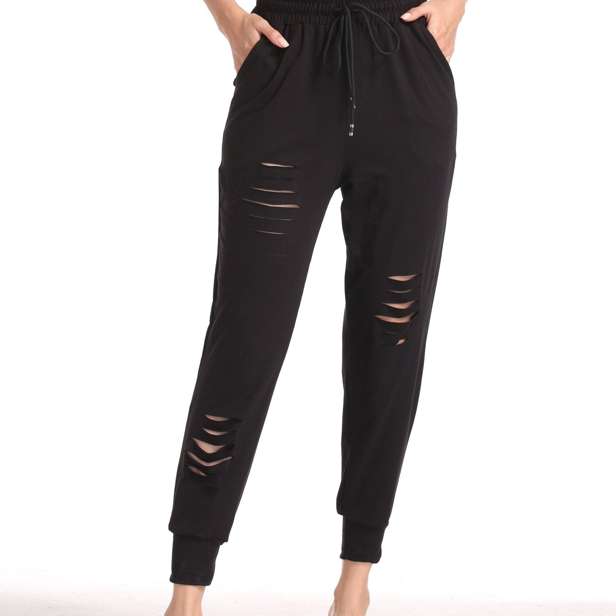 Women's Hollow Loose Yoga Running Trousers Breathable Sports Fitness Pants