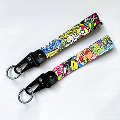 Anime Graffiti Keychain for Car Motorcycle Backpack Decoration