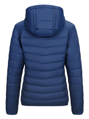 Women's Packable Puffer Jacket With Hood Quilted Winter Coat