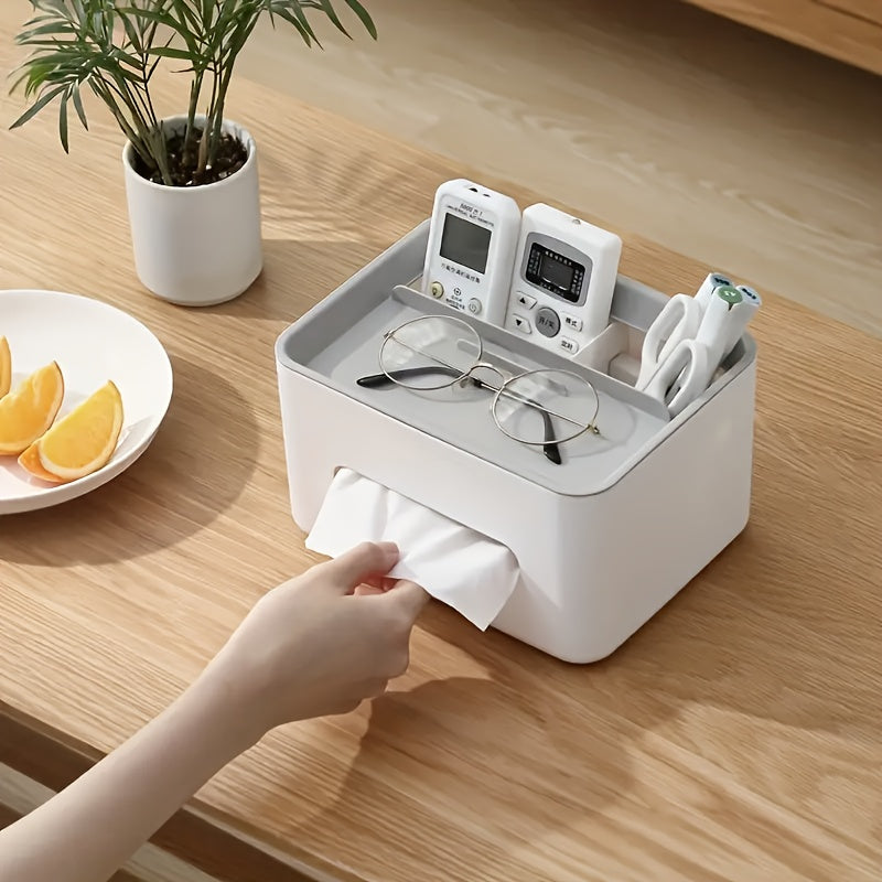 Desktop Storage Box Tissue Box Drawer Paper Box Remote Control Organizer