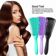 Detangling Hair Brush Knots Detangler Scalp Massage Comb