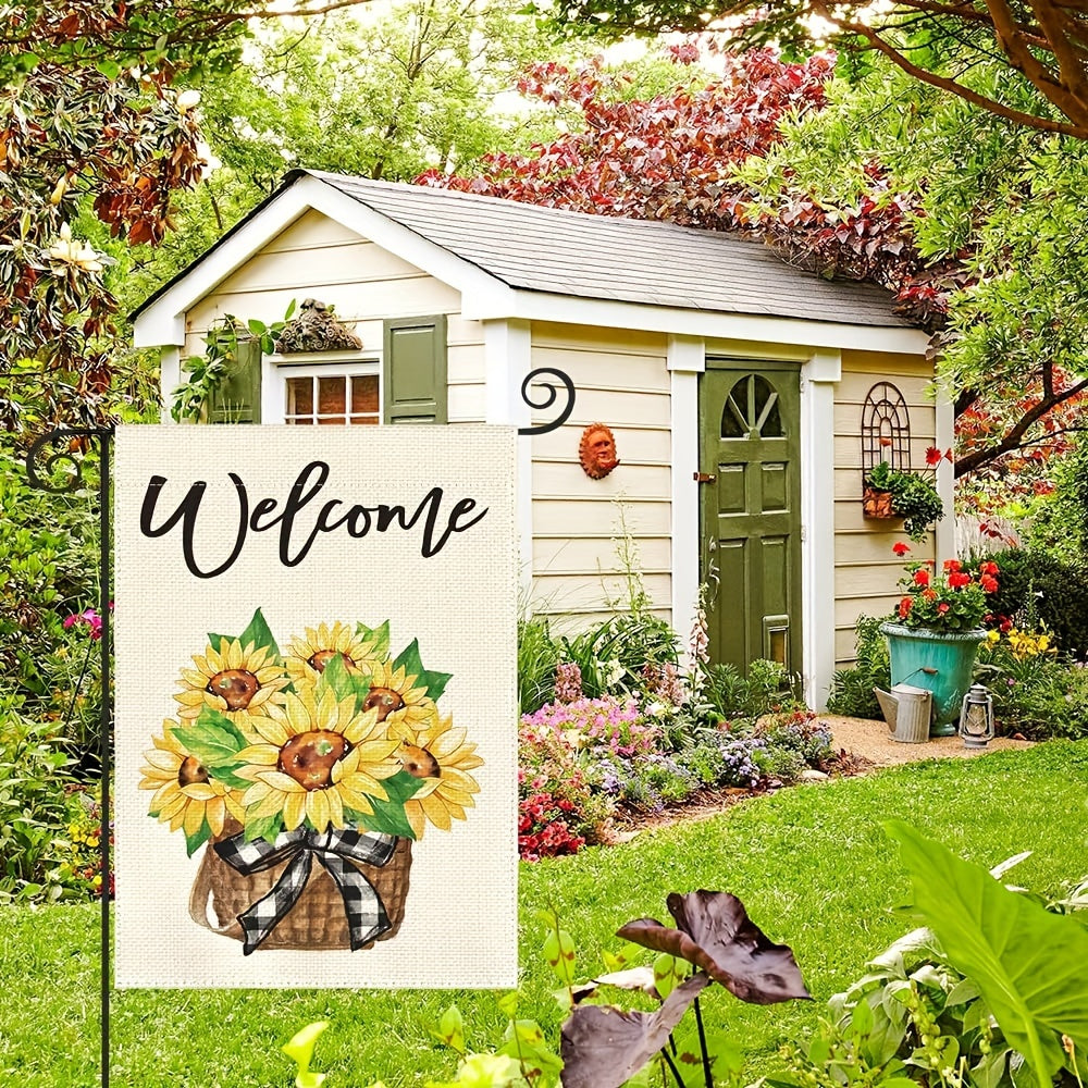 Sunflower Garden Flag Double Sided 30x45 cm Floral Welcome Yard Outdoor Flag