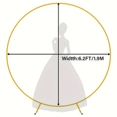 Round Arch Backdrop Stand Golden Circle Balloon Arch Frame Stand