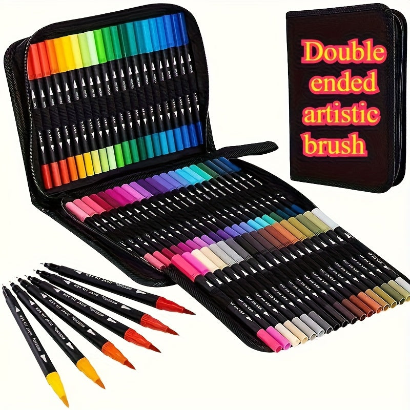 Professional Dual Head Marker Brush Set for Plastic Surfaces