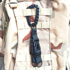 Tactical Carabiner Camping Hiking Webbing Belt Hanging Buckle