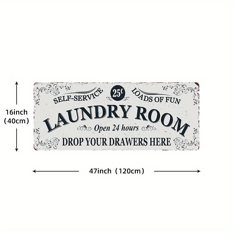 Waterproof Laundry Room Runner Rug Non Slip Machine Washable 24x71in