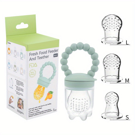 4pcs Baby Fruit Feeder Pacifier Fresh Food Supplement Toy