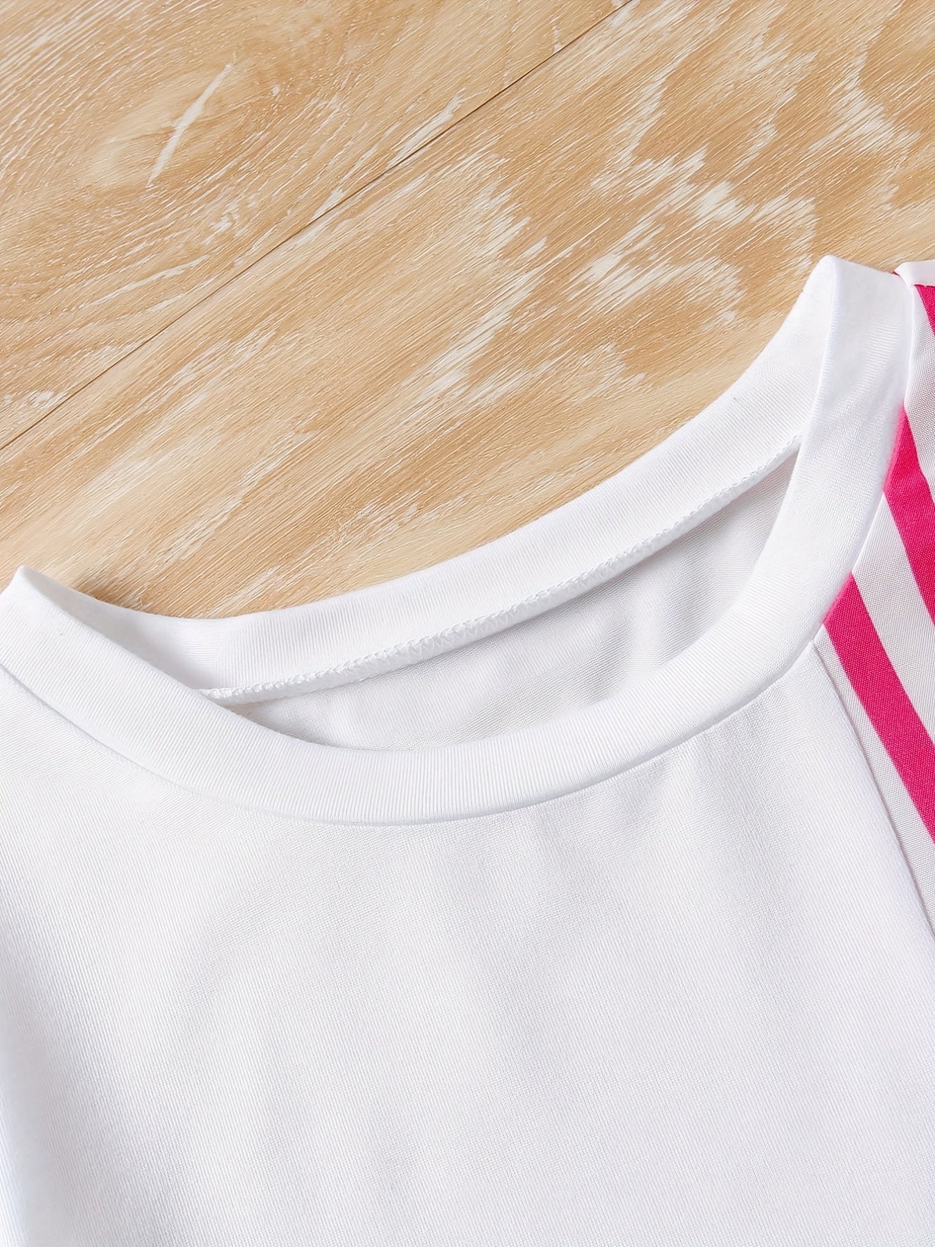 Girls Striped Short Sleeve Belted Dress Casual Spring Summer