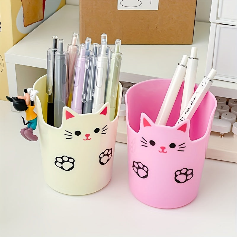 Desktop Pen Holder Cartoon Large capacity Student Makeup Storage Box