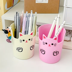 Desktop Pen Holder Cartoon Large capacity Student Makeup Storage Box