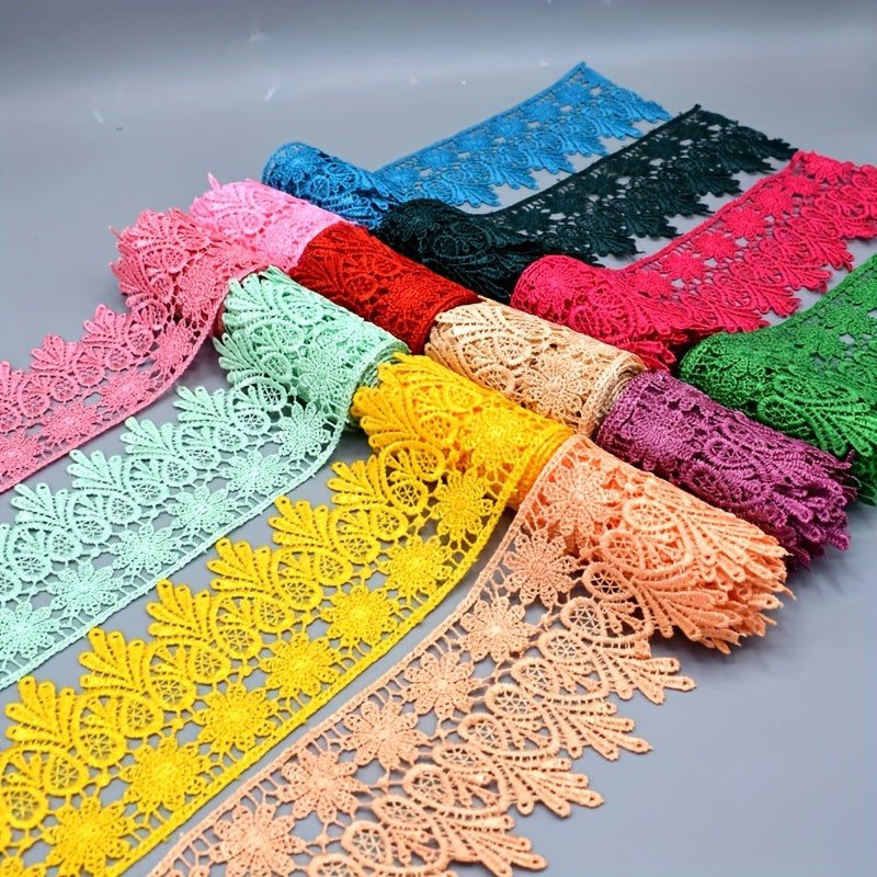 Wide Crochet Lace Ribbon for DIY Embroidery & Decoration