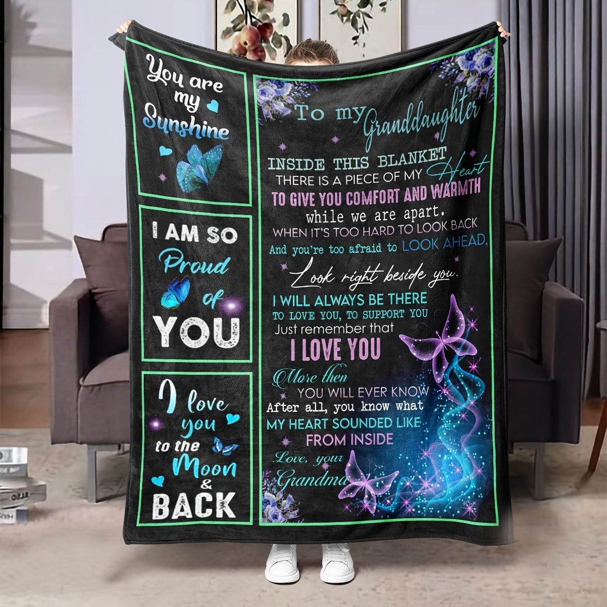 Digital Printed Flannel Warm Blanket Soft Comfortable Throw Blanket