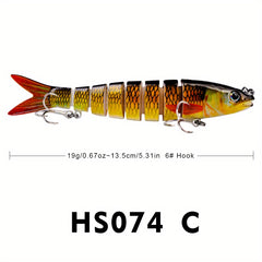 Proberos 8 Segment Swimbait 13 19g Fishing Lure - Assorted Colors