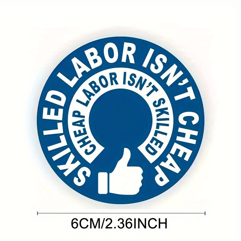 5pcs Safety Hat Label Sticker Funny Helmet Decal Toolbox