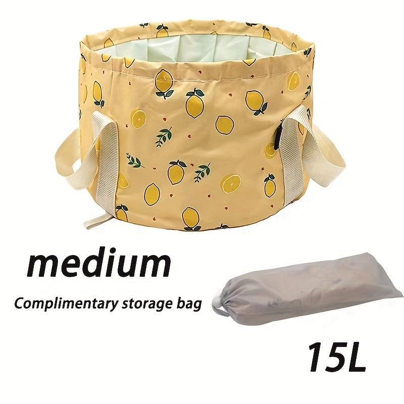 Large Foldable Outdoor Wash Basin Camping Bucket Portable Fishing Water Pail