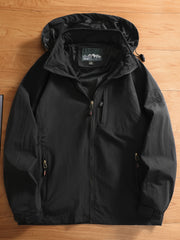 Men's Casual Zipper Pockets Windbreaker Jacket Waterproof Soft shell Jacket