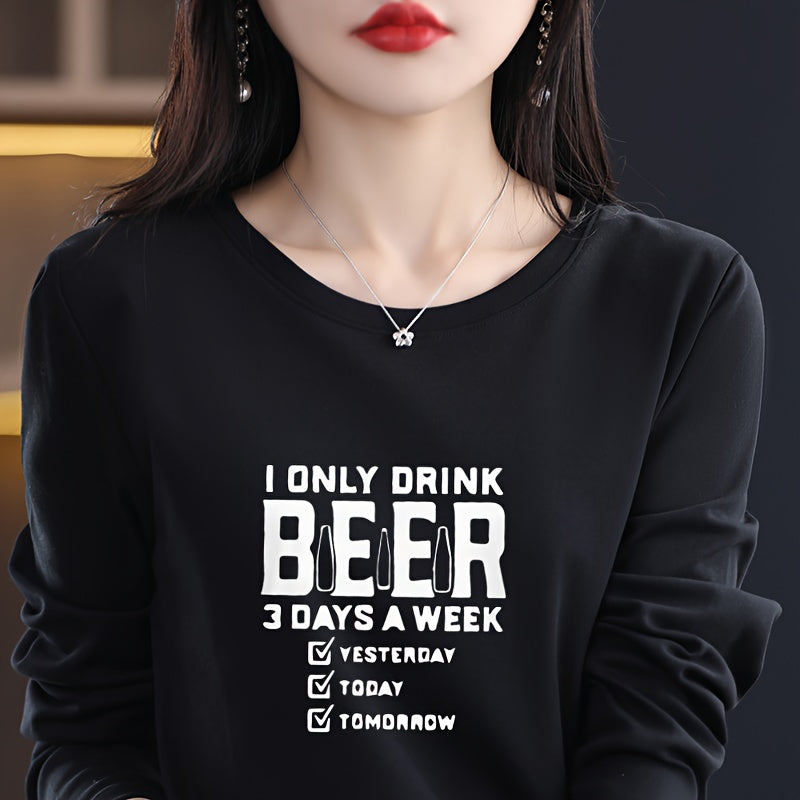 I Drink Beer 3 Days a Week Iron On Patch for DIY Craft