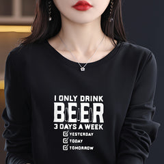 I Drink Beer 3 Days a Week Iron On Patch for DIY Craft