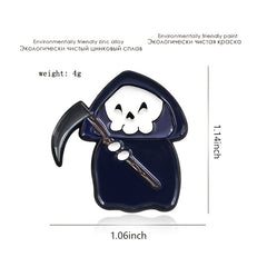 Ghost & Funny Chest Pin Brooch
