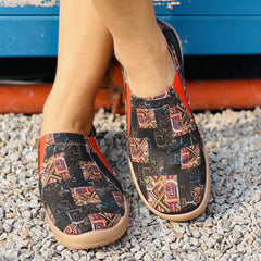 Plaid Pattern Slip-On Shoes for Women