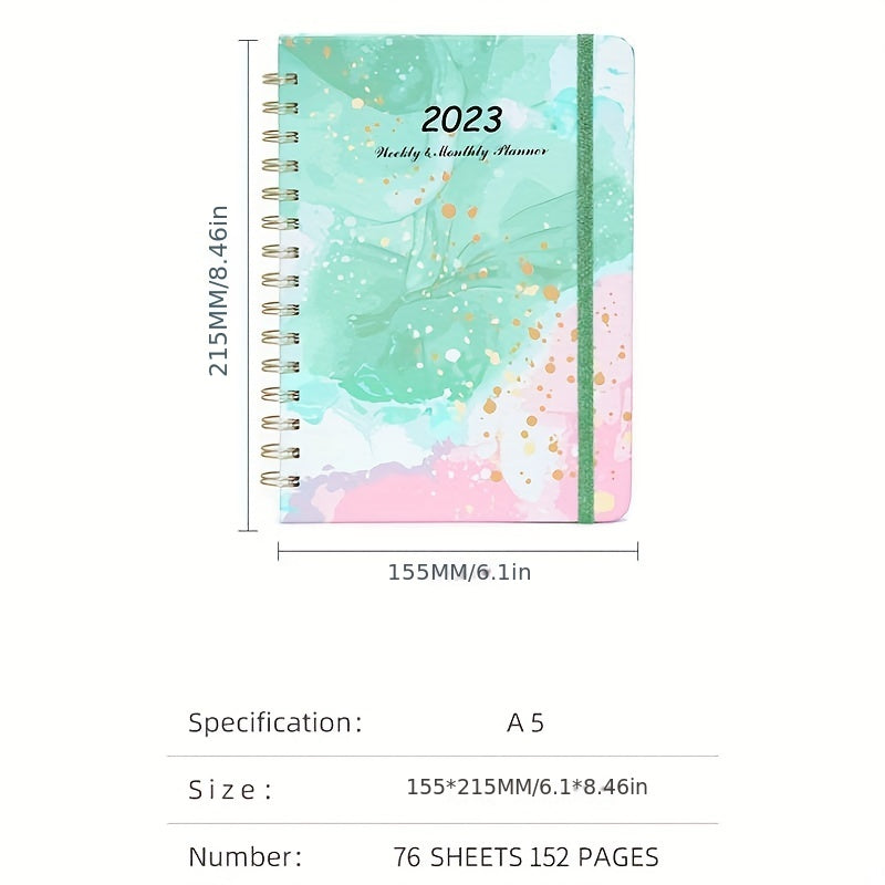 Academic Planner July-June 6.3''x8.4'' Weekly Monthly 12 Month Tabs