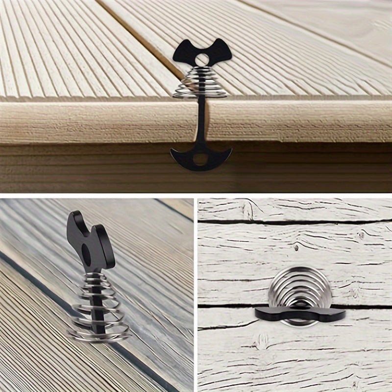 2pcs Outdoor Fishbone Nails Camping Tent Spring Nail