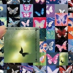 Psychedelic Butterfly Graffiti Stickers - Waterproof Sticker Set