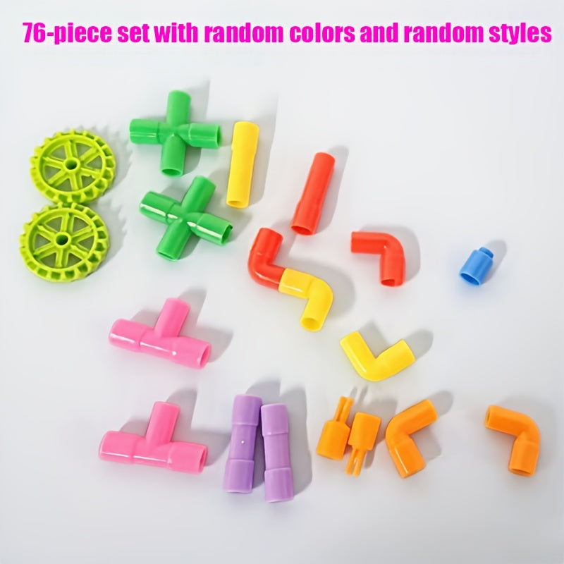 260pcs Water Pipe Building Block Puzzle Toy Set