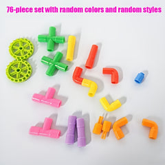 260pcs Water Pipe Building Block Puzzle Toy Set