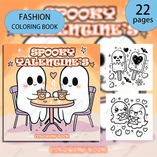 Deluxe Scary Painting Coloring Book - 22 Pages