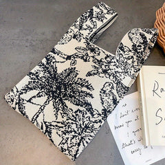 Flower Pattern Tote Handbag Crochet Bag