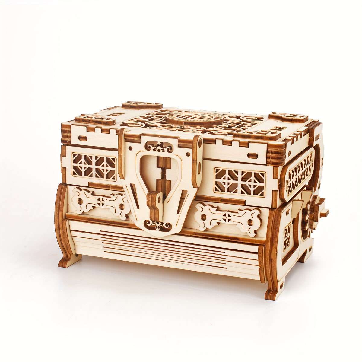 Wooden Puzzle Jewelry Box 3D Pop Up Toy Holiday Gift