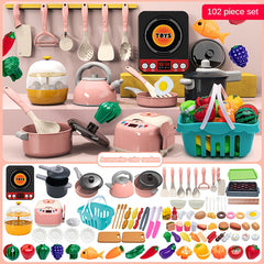 Kitchen Toy Set for Boys and Girls Cooking Simulation Gift