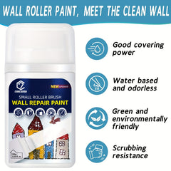 Cubicseven Small Roller Brush Wall Repair Tool 100g Latex Paint DIY Renovation