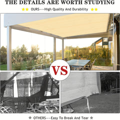 Durable Shade Sail Canopy for Garden & Patio