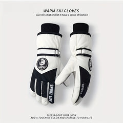 Men's Warm Non-slip Touch Screen Gloves Winter Skiing Waterproof Gloves