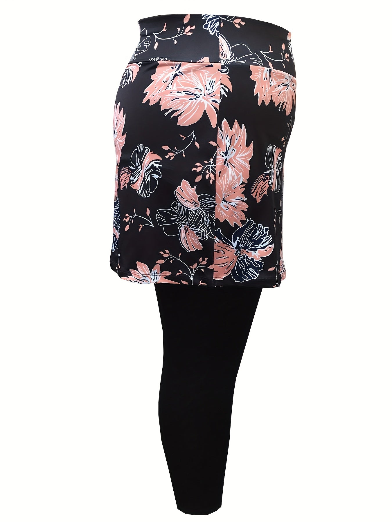  Floral Print Tennis Leggings With Pockets