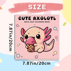 Axolotl Adult Coloring Book for Relaxation