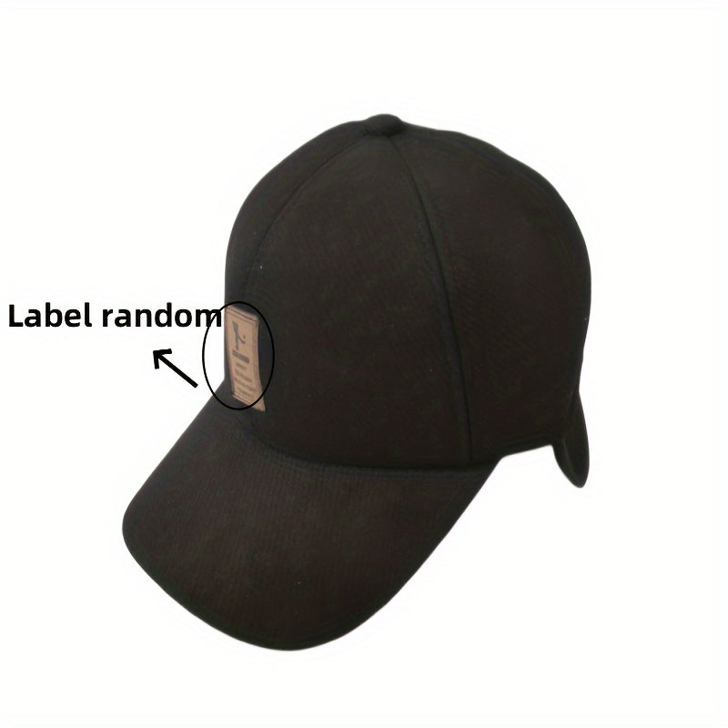 Warm Baseball Cap Earflaps Adjustable Baseball Cap