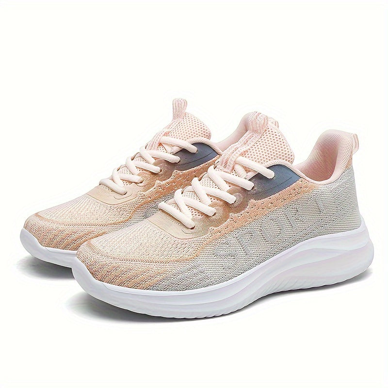 Breathable Shockproof Chunky Sports Shoes Comfortable Lace Up Travel Shoes