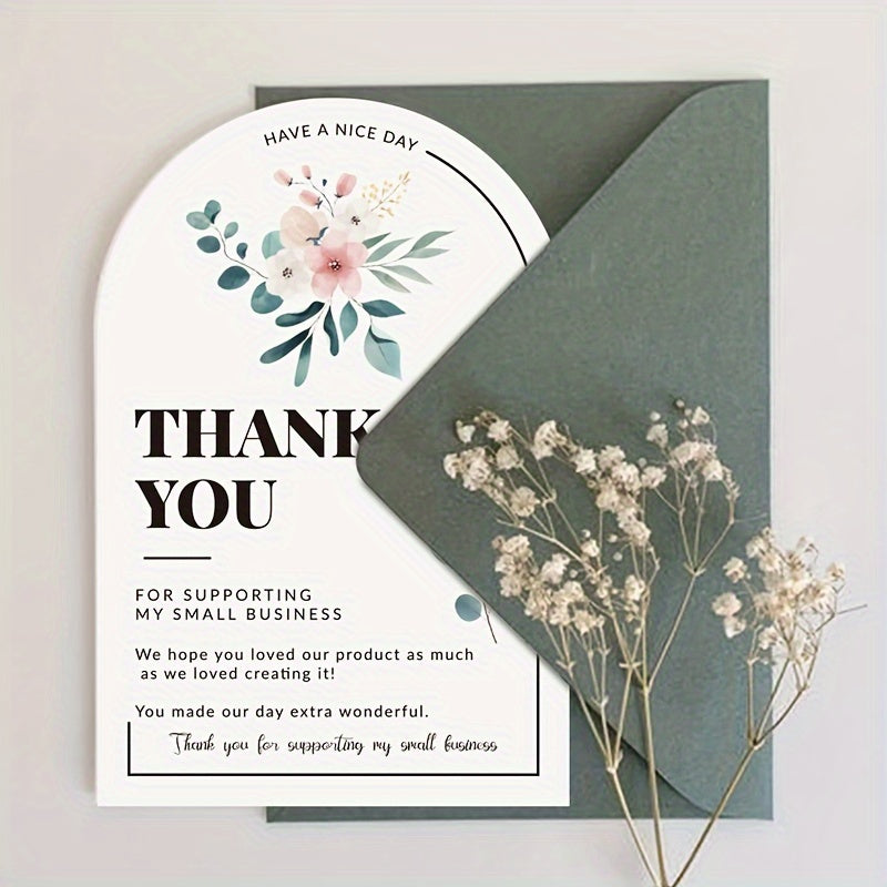 30pcs Small Business Thank You Cards for Retail Shop Inserts